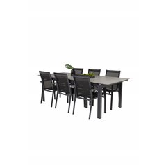 Levels Table 229/310 - Black/Grey, Parma Chair - Black/Grey_6