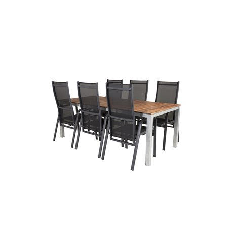 Zenia Dining Table 200*100 – Acacia/Zink, Copacabana Alkuperäinen nimi: Black/Black_6