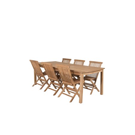 Kenya Dining Table 220*100*H76 – Teak, Kenya taittotuoli