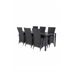 Break Table 205*90 - Black/BlackPadova Chair (Recliner) - Black/Grey_6