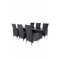 Padova-taulukko 200*100 - Black/Glass, Padova Chair (Recliner) - Black/Grey_6