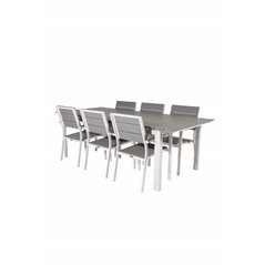 Levels Table 229/310 - White/GreyLevels Chair (stackable) - White Alu / Grey Aintwood_6