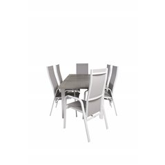 Albany Table - 160/240 - White/GreyCopacabana Recliner Chair - White/Grey_6