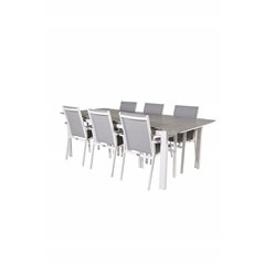 Levels Table 229/310 - White/GreyParma Chair - White/Grey_6