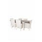 Albany Table - 160/240 - Valkoinen/GreyMalin Carmstol Dyna - White / Gray Dyna