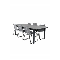 Levels Table 229/310 - Black/Grey, Lindos Chair - Black/Grey_6