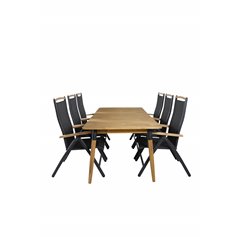 Julian Dining Table - Acasia - 210*100cm, Panama 5:pos Pääartikkeli: Black/Black_6