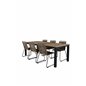 Panama - Tabell - 224/324 * 100 - Svart Aluminium / Teak, Lindos Stapelbar stol - Svart Aluminium / Latte Rep_6