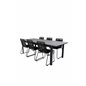 Level table 229/310 - Sort / Grå, Lindos stabelstol - Sort Alu / Sort rep_6