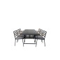 Dallas Dining Table+Brasilia Carmstol - Black Alu/Teak_6