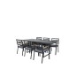 Dallas Dining Table+Brasilia Carmstol - Black Alu/Teak_6