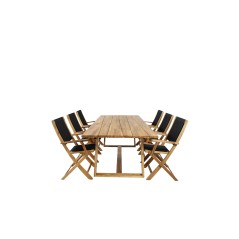 Plankton - Dining Table acacia - 220*100, Peter foldable chair - rope / Acacia_6