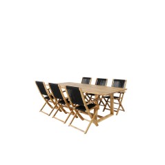 Plankton - Dining Table acacia - 220*100, Peter foldable chair - rope / Acacia_6