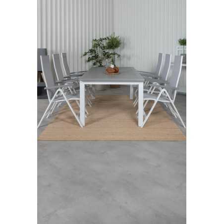 Albany Table - 224/324 - White/GreyAlbany Light 5-pos valkoinen alu