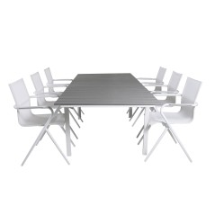 Levels Table 160/240 - White/GreyAlina Dining Chair - white Alu / White Textilene_6