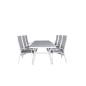 Virya Dining Table - White Alu / Grey Glass Big Table+Copacabana Valkoinen/Grey_6