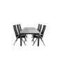 Albany Table - 224/324 - Black/Grey, Albany Light 5-pos - musta/musta tekstiili ja harmaa teak_ 6