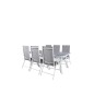 Virya Dining Table - White Alu / Grey Glass - Big Table Break 5: Pos Chair - White/Grey_6