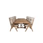 Kenya Spisebord 195/295 * 110 * H75 - Teak, Kenya 5-positions klapstol - Teak_8