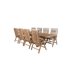 Kenian ruokapöytä 195/295*110*H75 – Teak, Kenia Taittuva tuoli Teak_8