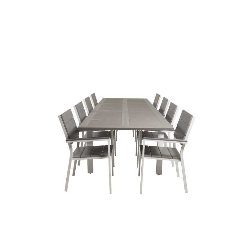 Albany Table - 224/324 - White/GreyLevels Chair