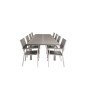 Albany Table - 224/324 - White/GreyLevels Chair