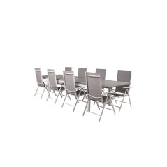 Albany Table - 224/324 - White/GreyBreak 5:pos Chair - White/Grey_8