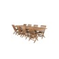 Kenya Dining Table 195/295*110*H75 – Teak, Kenya Folding Chair W/o Armrest – Teak_8