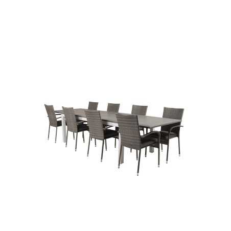 Albany Table - 224/324 - White/GreyAnna Chair Grey_8