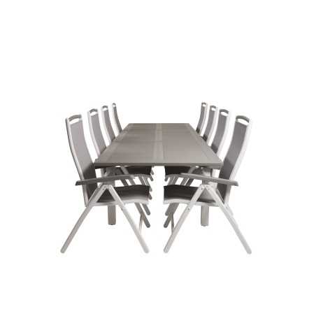 Albany Table - 224/324 - White/GreyAlbany 5:pos Chair - White/Grey_8