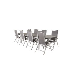 Albany Table - 224/324 - White/GreyAlbany 5:pos Chair - White/Grey_8