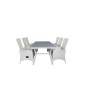 Virya Dining Table - White Alu / Grey Glass - Big Table Padova -tuoli