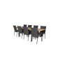 Panama Tabell 160/240 - Svart / Teak, Anna stol - svart_8