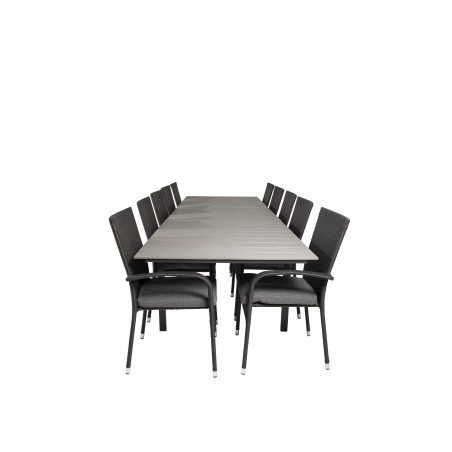 Levels Table 229/310 - Black/Grey, Anna Chair - Black_10