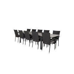 Levels Table 229/310 - Black/Grey, Anna Chair - Black_10