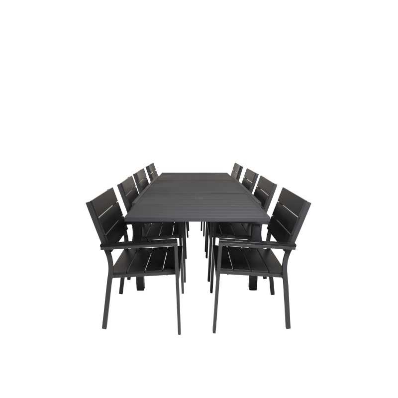 Marbella-pöytä 160/240 - Black/Black, Levels Chair