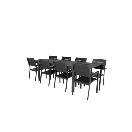 Marbella-pöytä 160/240 - Black/Black, Levels Chair