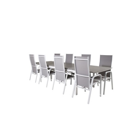 Nivå Tabell 229/310 - Vit / Gråcopacabana vilostol stol - vit / Grå_8