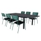 Marbella Bord 160/240 - Sort / Sort, Nicke Spisestuestol m, armlæn - Green Steel_6