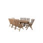 Kenya Oval Dining Table 180/240*120*H75-Teak, Kenia 5-asenne Tuoli - Teak_8