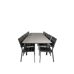 Levels Table 229/310 - Black/Grey, Levels Chair (stackable) - Black Alu / Black Aintwood_10