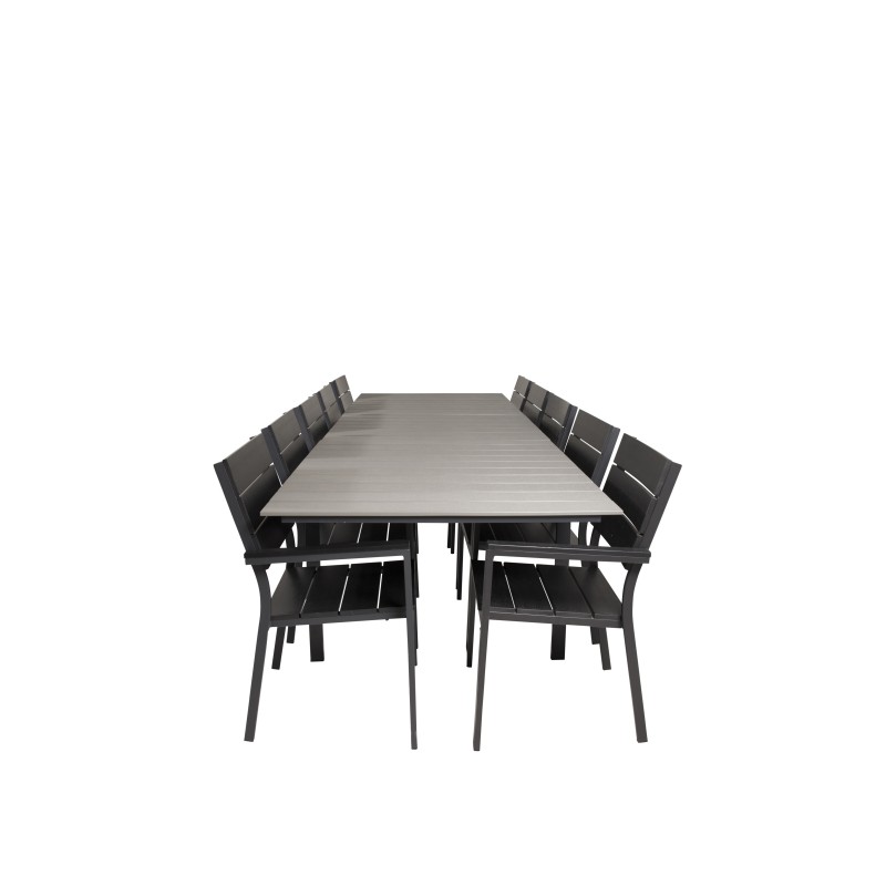 Level table 229/310 - Sort / Grå, Levels Chair (stabelbar) - Sort Alu / Sort Aintwood_10