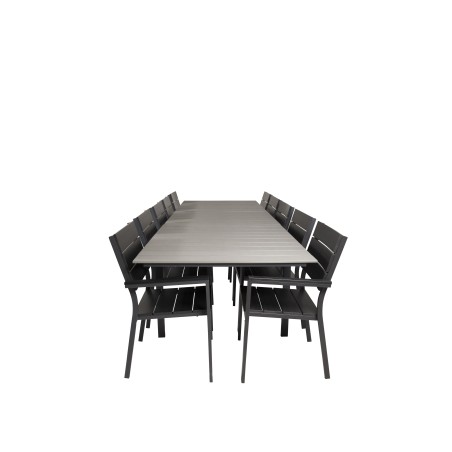 Levels Table 229/310 - Black/Grey, Levels Chair (stackable) - Black Alu / Black Aintwood_10