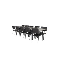 Levels Table 229/310 - Black/Grey, Levels Chair (stackable) - Black Alu / Black Aintwood_10