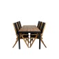 Bois Dining Table 205*90cm - Black Legs / Acacia, Little John taitettava Pääartikkeli: Acacia_6