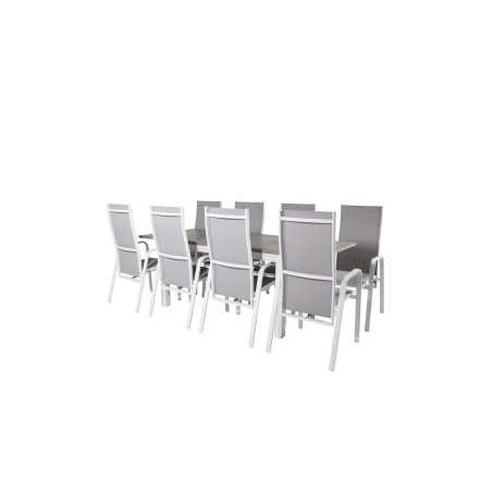 Albany Table - 160/240 - White/GreyCopacabana Valkoinen/Grey_8