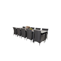 Levels Table 229/310 - Black/Grey, Knick Armchair - Black_10