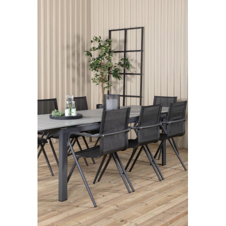 Levels Table 229/310 - Black/Grey, Alina Dining Chair - Black Alu / Black Textilene_8