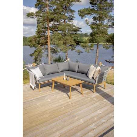 Chania Corner Sofa, tunnetuin esittäjä Grey/Acacia