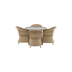 Oscar - Dining Set Nature Wicker -